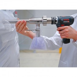 Prélèvement de poudre | Canne de prélèvement horizontale PowderProof® Bürkle inox | BUR-5302-0302