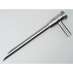 Prélèvement de poudre | Canne de prélèvement verticale inox PowderProof® Bürkle | BUR-5302-0602