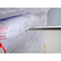 Prélèvement de poudre | Canne de prélèvement verticale inox PowderProof® Bürkle | BUR-5302-0602