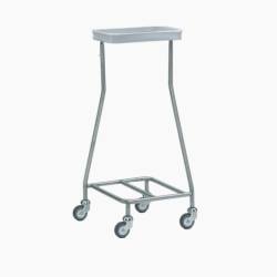 Poubelle porte-sac | Hammerlit Chariot porte sac poubelle et linge 1 ouverture | ZAR-W165