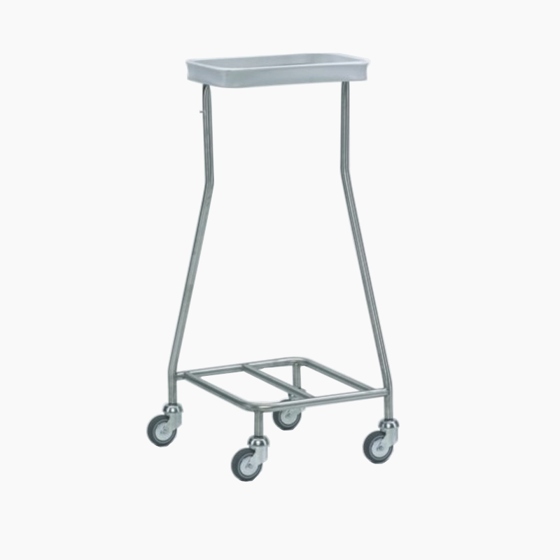 Poubelle porte-sac | Hammerlit Chariot porte sac poubelle et linge 1 ouverture | ZAR-W165