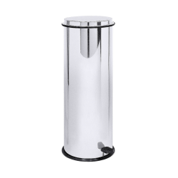 Poubelle porte-sac | Poubelle inox à pédale 25 litres COT-624025 | COT-624025