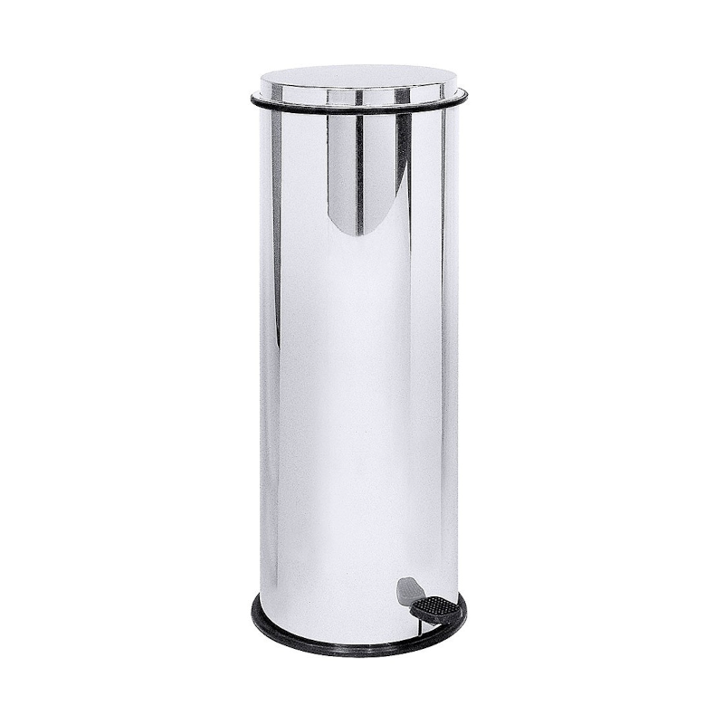 Poubelle porte-sac | Poubelle inox à pédale 25 litres COT-624025 | COT-624025