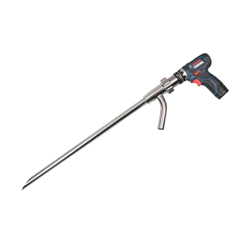 Prélèvement de poudre | Canne de prélèvement verticale inox PowderProof® Bürkle | BUR-5302-0602