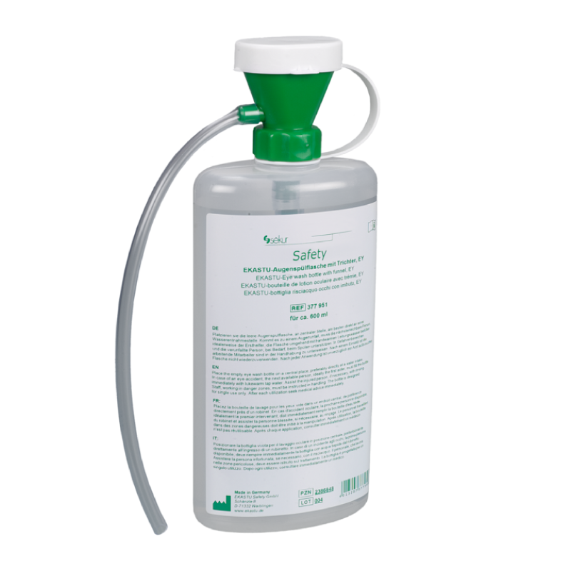 Lave-yeux douche de sécurité | Flacon de rinçage oculaire PP Burkle 2507-2000 | BUR-2507-2000
