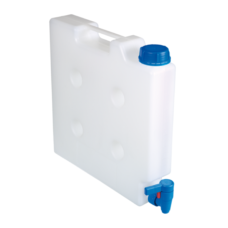 Raccord et tuyau de laboratoire  | Kit Compact - Bidon de faible encombrement & robinet PP Bürkle | BUR-0435-3000