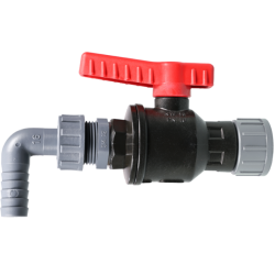 Raccord et tuyau de laboratoire  | Robinet à bille Bürkle polypropylène (PP) 0500-0100 | BUR-0500-0100