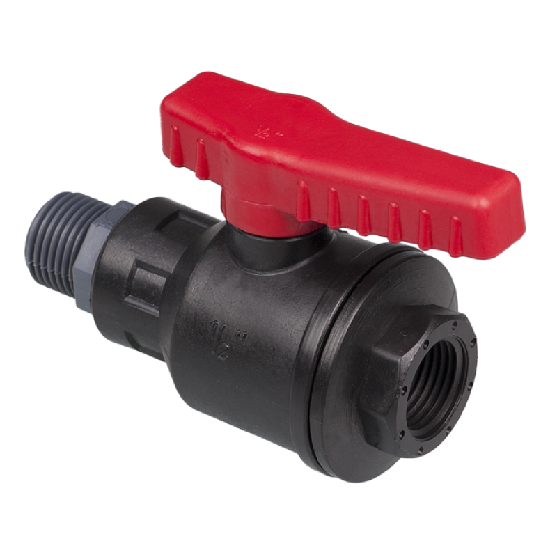 Raccord et tuyau de laboratoire  | Robinet à bille de fût polypropylène (PP) Bürkle | BUR-0500-0112