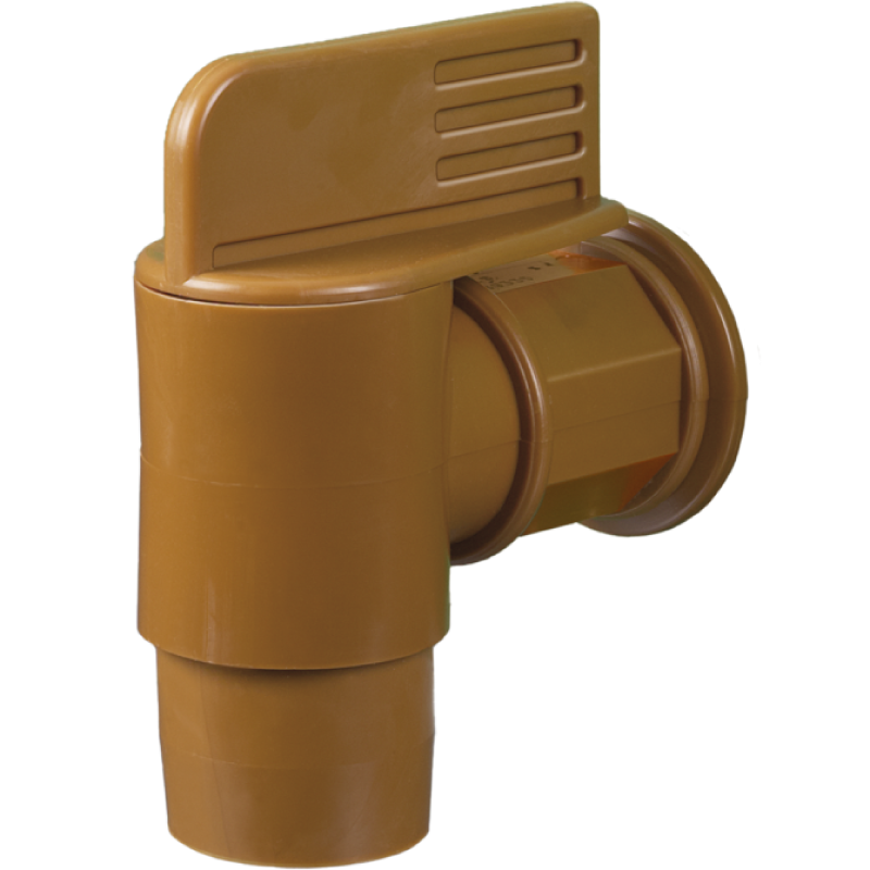 Raccord et tuyau de laboratoire  | Robinet de fût Jumbo à friction PE Bürkle 0534-0020 | BUR-0534-0020