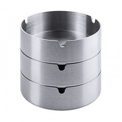 Seau et Poubelle | Cendrier en inox diamètre 8, 10, 12 cm | COT-537080_1