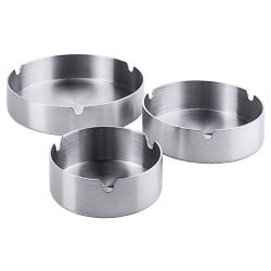 Seau et Poubelle | Cendrier en inox diamètre 8, 10, 12 cm | COT-537080
