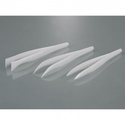 Pince de laboratoire | Pincette jetable coudée stérile PS Burkle par 100 pièces | BUR-5378-1040_1