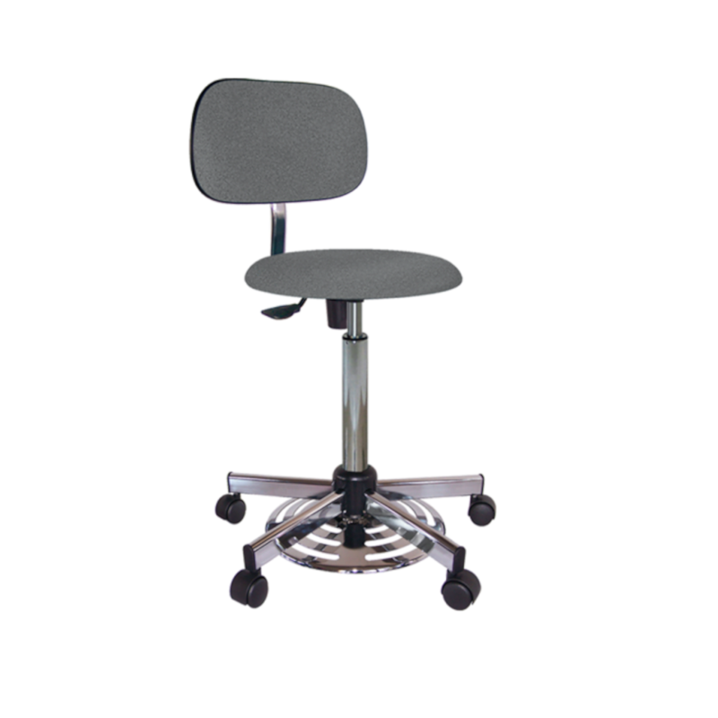 Siège industriel | Chaise GINKGO ECO acier chromé et vinyle Kango 570 à 670 mm 16 couleurs | KAN-1011-060