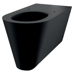 WC PMR suspendu noir 700 S DELABIE 110710BK