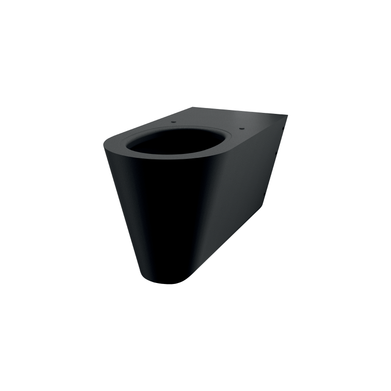 WC PMR suspendu noir 700 S DELABIE 110710BK
