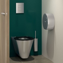 Abattant WC anti vandalisme sans couvercle DELABIE 101619