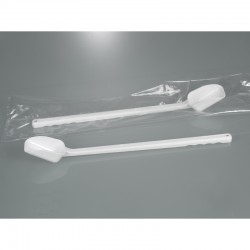 Pelle à échantillon poignée longue jetable bio PEHD Burkle