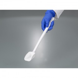 Pelle à échantillon poignée longue jetable bio PEHD Burkle