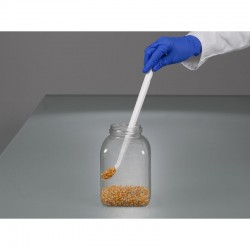 Cuillère à échantillon poignée longue jetable bio PEHD Burkle