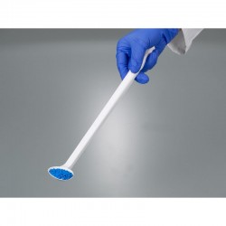 Consommable de laboratoire | Cuillère d'échantillonnage coudée poignée longue à usage unique PEHD Bürkle | BUR-5379-0023