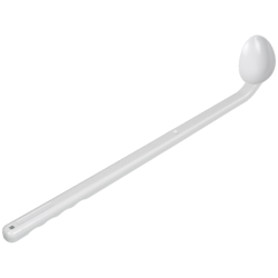 Consommable de laboratoire | Cuillère d'échantillonnage coudée poignée longue à usage unique PEHD Bürkle | BUR-5379-0023