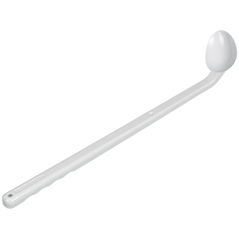 Consommable de laboratoire | Cuillère d'échantillonnage coudée poignée longue à usage unique PEHD Bürkle | BUR-5379-0023