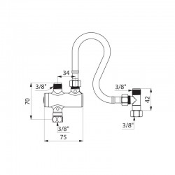 Accessoires robinetterie  | Mitigeur thermostatique PREMIX NANO DELABIE 732230 | DEL-732230