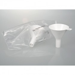 Matériel de Laboratoire | Entonnoir à poudre à usage unique 100 mm stérile PEHD Bürkle 5379-1041 | BUR-5379-1041