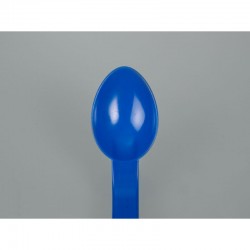 Consommable de laboratoire | Cuillère à échantillon coudée poignée longue bleue PS Bürkle 5378-5011 | BUR-5378-5011