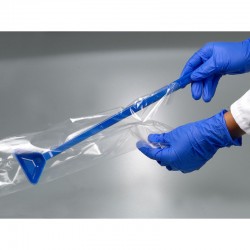 Consommable de laboratoire | Louche poignée longue jetable bleue PS Burkle 5378-5023 | BUR-5378-5023