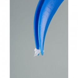 Consommable de laboratoire | Pincette à usage unique bleue pointue/coudée PS Burkle | BUR-5378-1050_1