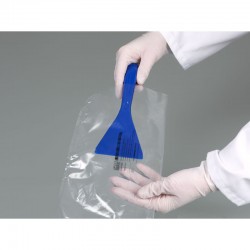 Consommable de laboratoire | Racleur pour aliments bleu PS Burkle 5378-3030 | BUR-5378-3030