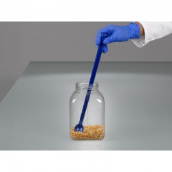 Consommable de laboratoire | Cuillère détectable poignée longue bleue PS Bürkle | BUR-5378-5004