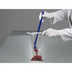 Consommable de laboratoire | Cuillère détectable poignée longue bleue PS Bürkle | BUR-5378-5004