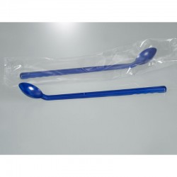 Consommable de laboratoire | Cuillère détectable poignée longue bleue PS Bürkle | BUR-5378-5004