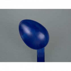 Cuillère à échantillon coudée détectable poignée longue bleue PS Burkle 5378-5012