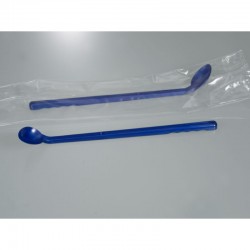 Cuillère à échantillon coudée détectable poignée longue bleue PS Burkle 5378-5012