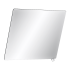 Miroir inclinable avec poignée DELABIE 5 modèles dimensions 500 x 600 mm : Poignée  miroir:Poignée chromée brillante