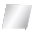 Miroir inclinable avec poignée DELABIE 5 modèles dimensions 500 x 600 mm : Poignée  miroir:Poignée chromée satinée