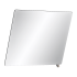 Miroir inclinable avec poignée DELABIE 5 modèles dimensions 500 x 600 mm : Poignée  miroir:Poignée anthracite métallisée