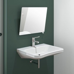Miroir inclinable avec poignée DELABIE 5 modèles dimensions 500 x 600 mm