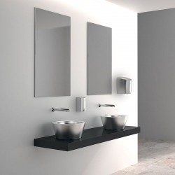 Accessoires robinetterie  | Miroir incassable inox - H. 1000 mm - DELABIE - 3459