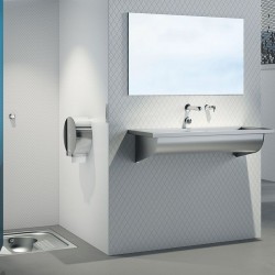 Accessoires robinetterie  | Miroir incassable inox - H. 1000 mm - DELABIE - 3459