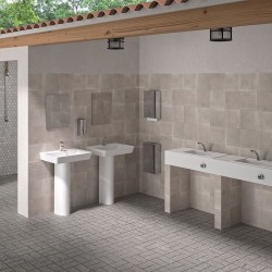 Accessoires robinetterie  | Miroir incassable - inox - H. 500 mm - DELABIE - 3452
