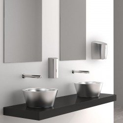 Accessoires robinetterie  | Miroir incassable - inox - H. 500 mm - DELABIE - 3452