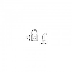 Accessoires robinetterie  | Patte inox pour miroir mural DELABIE 577 | DEL-577