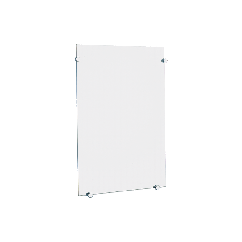 Accessoires robinetterie  | Miroir mural rectangulaire verre 380 x 480 mm DELABIE 3451 | DEL-3451