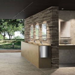 Accessoires robinetterie  | Miroir mural rectangulaire verre 500 x 750 mm DELABIE 3454 | DEL-3454