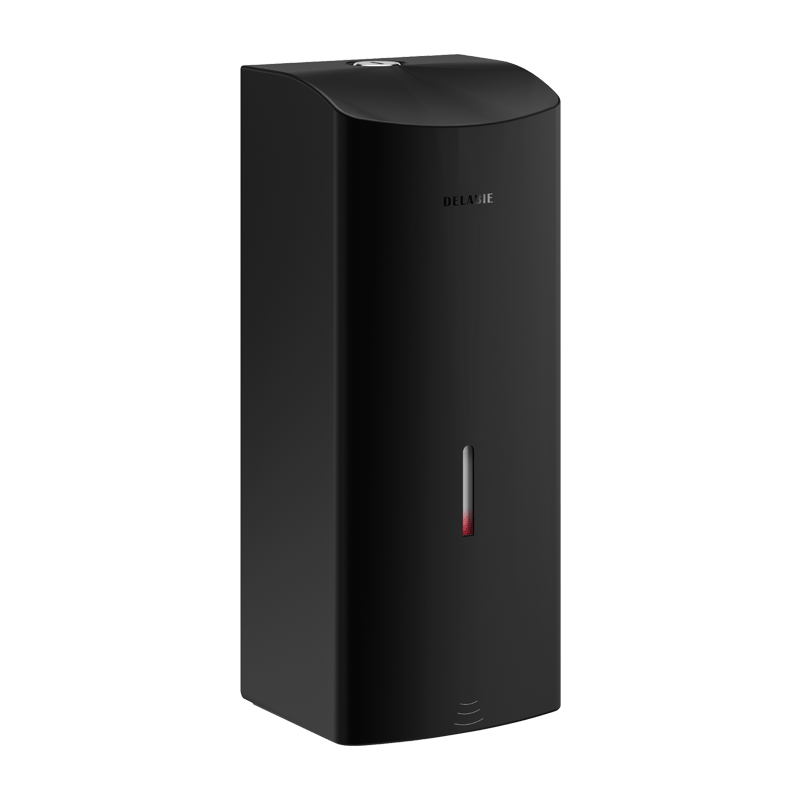 Distributeur | Distributeur de savon mural automatique 1 litre Inox 304 noir mat DELABIE 512066BK | DEL-512066BK