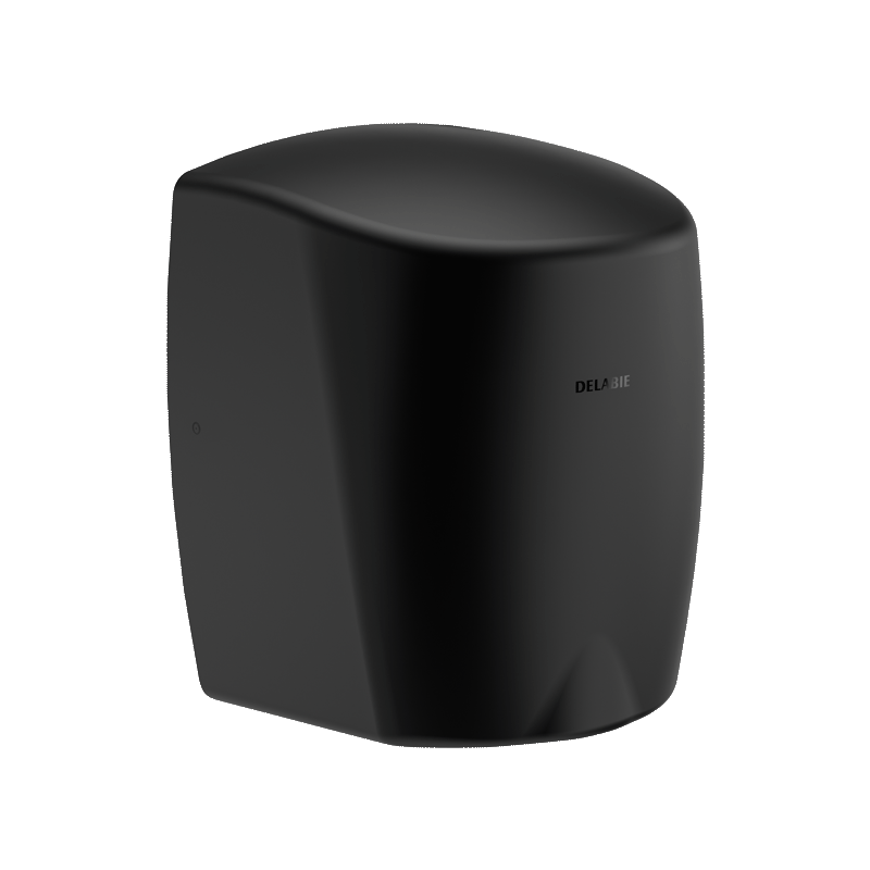 Sèche-mains  | Sèche-mains à air pulsé HIGHFLOW Inox 304 noir mat DELABIE 510622BK | DEL-510622BK